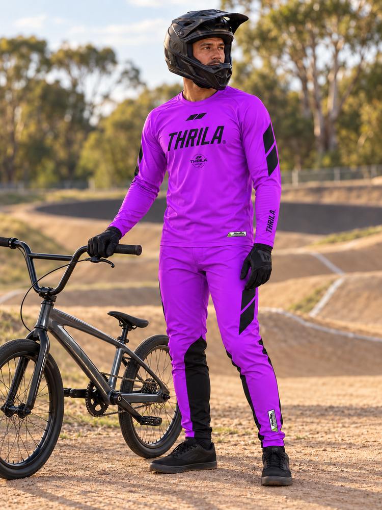Flight BMX / MTN Bike Gear Purple (2-3 Weeks) lifestyle photograph
