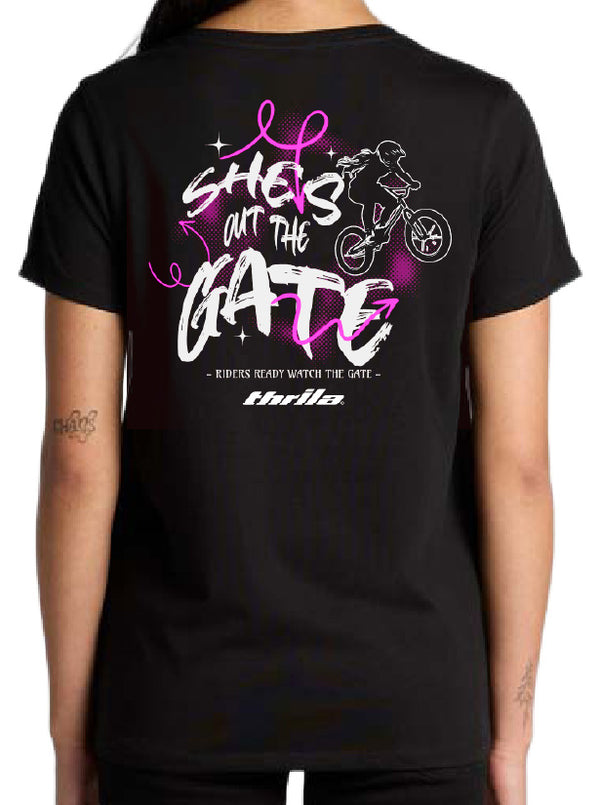 Out The Gate Tee Ladies Pink
