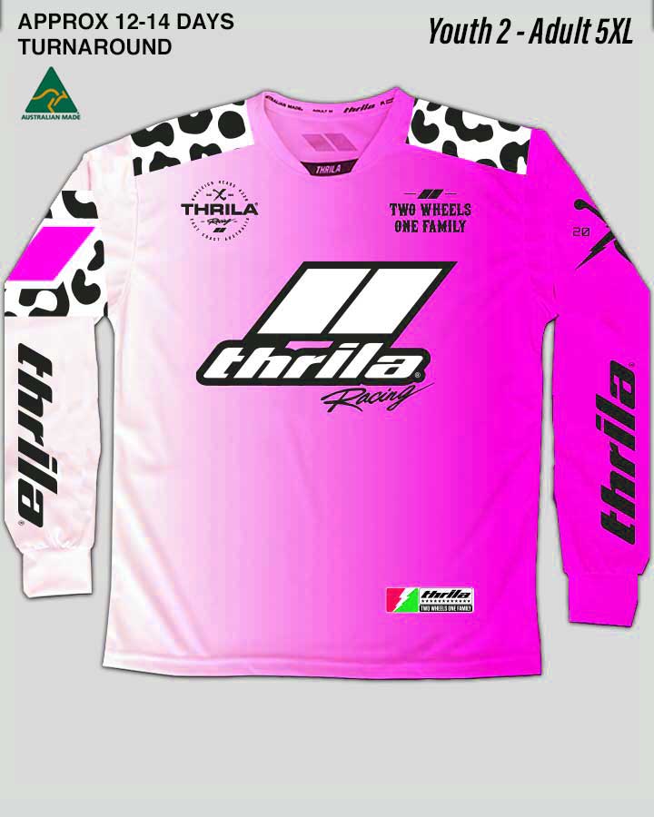 Cool Cat Jersey PINK - Custom Name &amp; No. | 12 Days