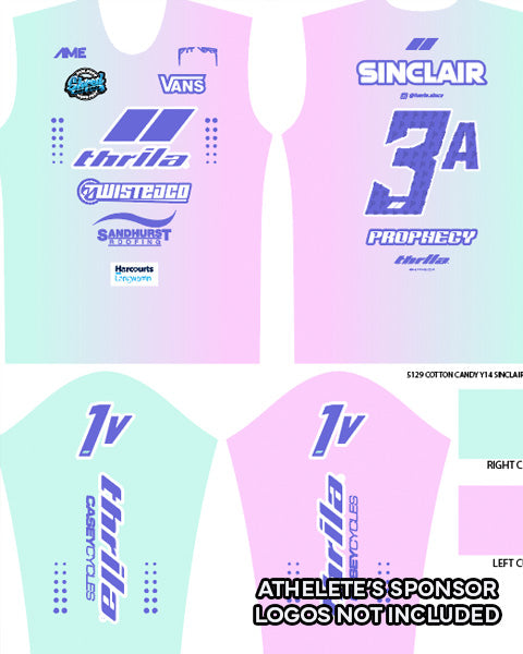 Cotton Candy - Custom Name &amp; No. | 12 Days