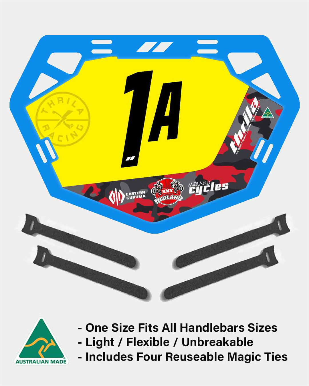 Port Hedland BMX Plate (One Size Fits All Handlebar Sizes)