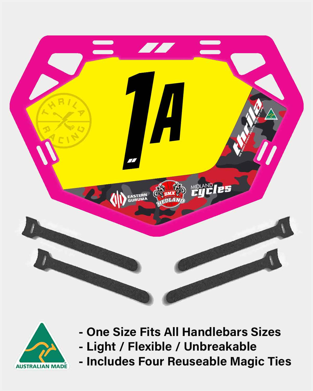 Port Hedland BMX Plate (One Size Fits All Handlebar Sizes)