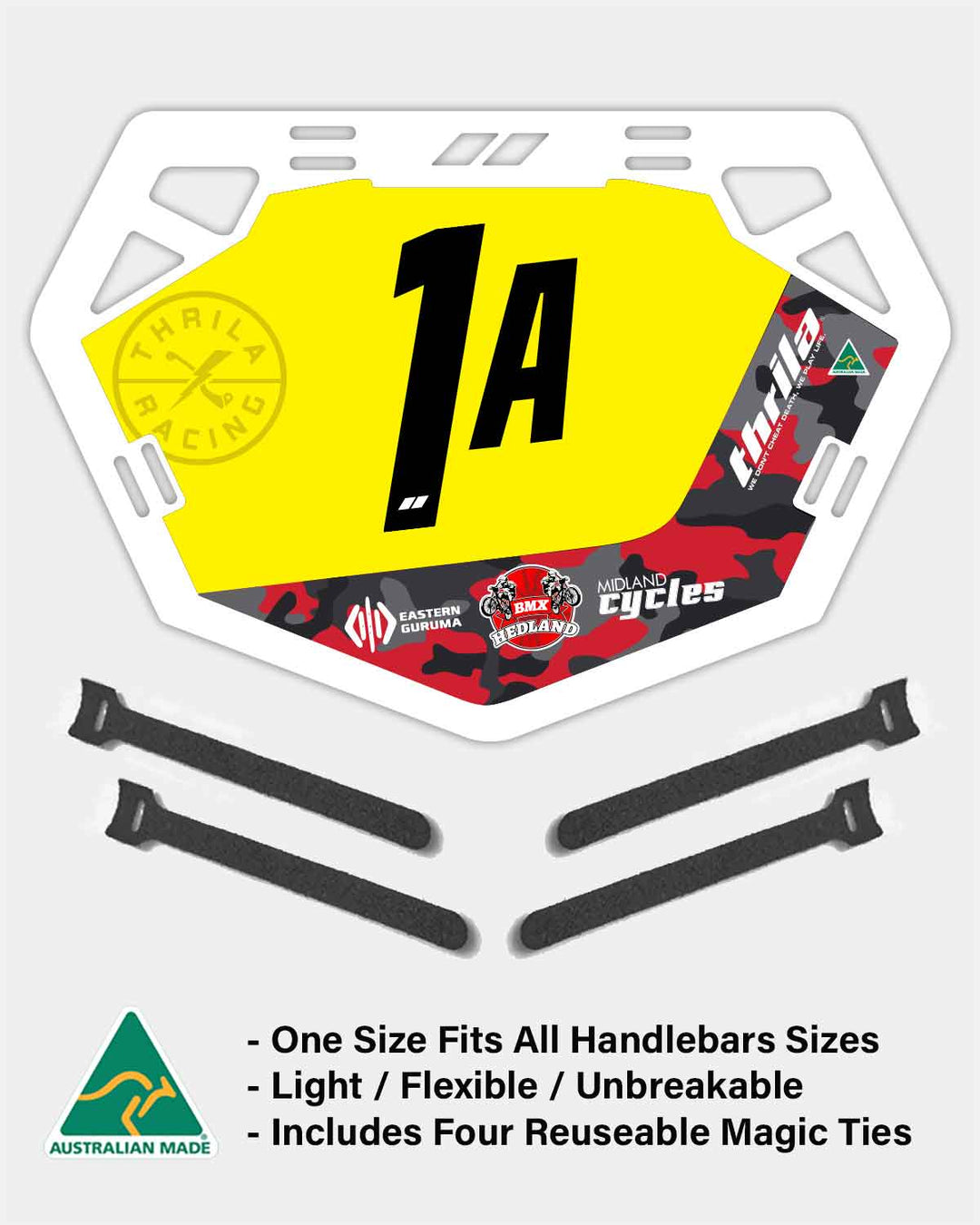 Port Hedland BMX Plate (One Size Fits All Handlebar Sizes)