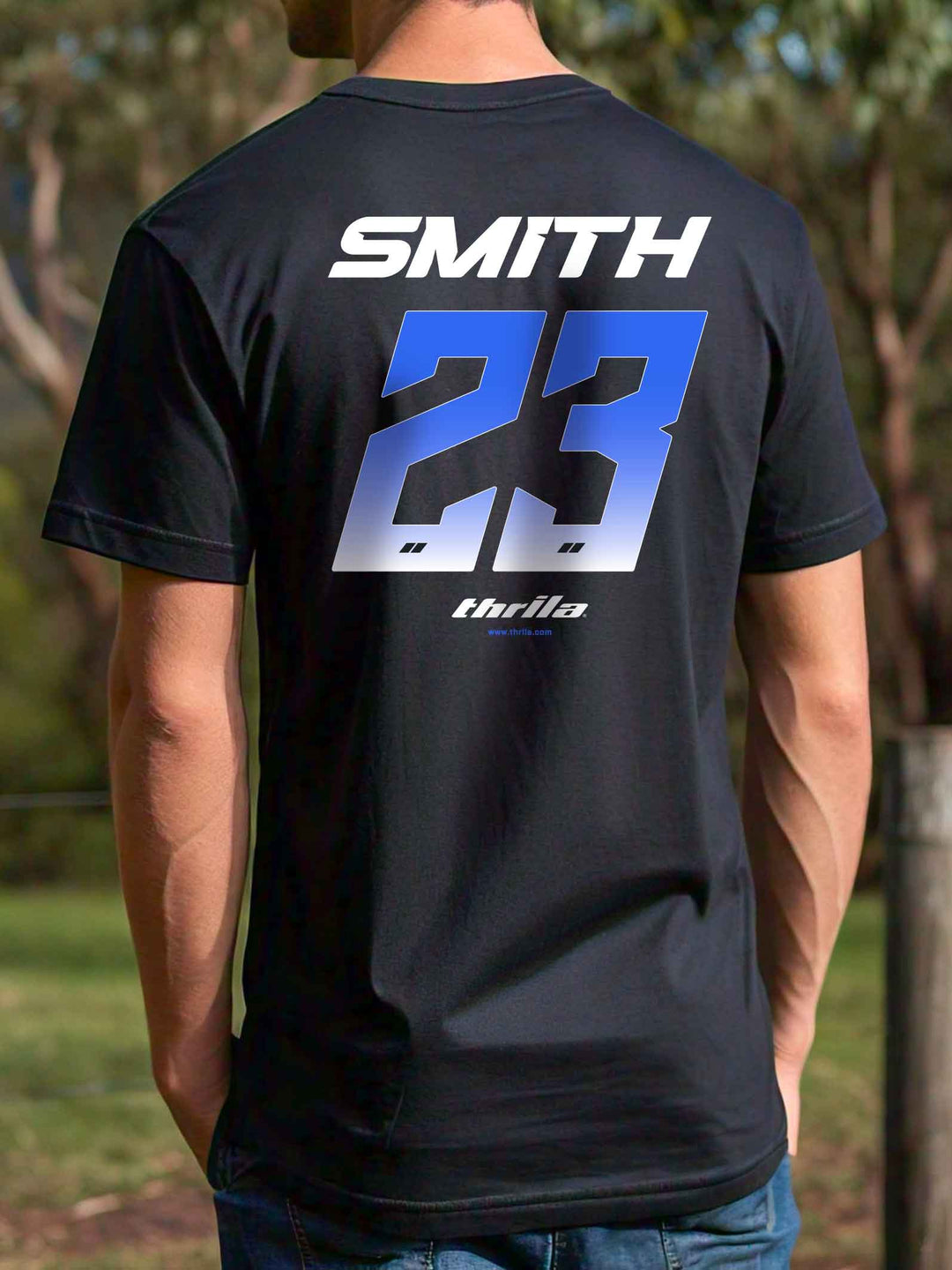 Racer CUSTOM NAME &amp; NUMBER Tee