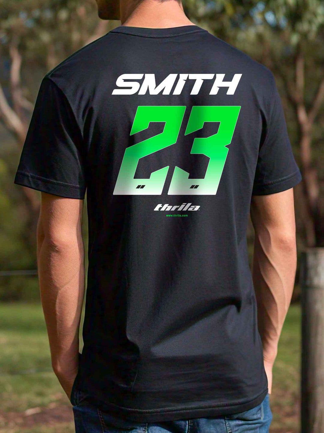 Racer CUSTOM NAME &amp; NUMBER Tee