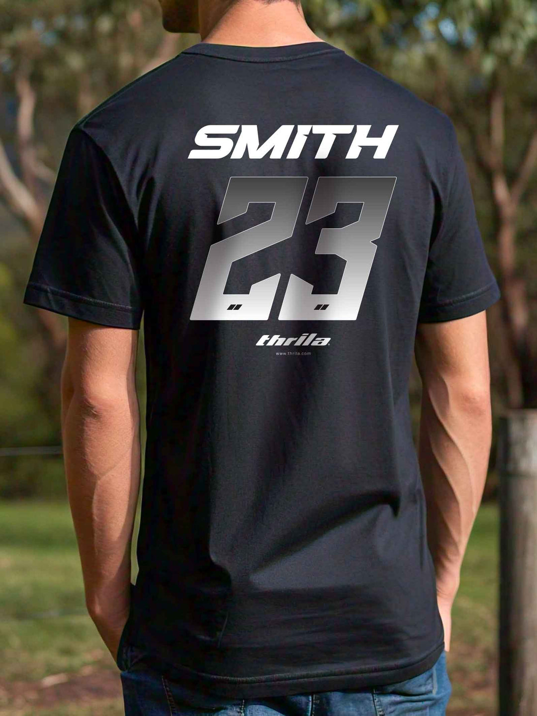 Racer CUSTOM NAME &amp; NUMBER Tee