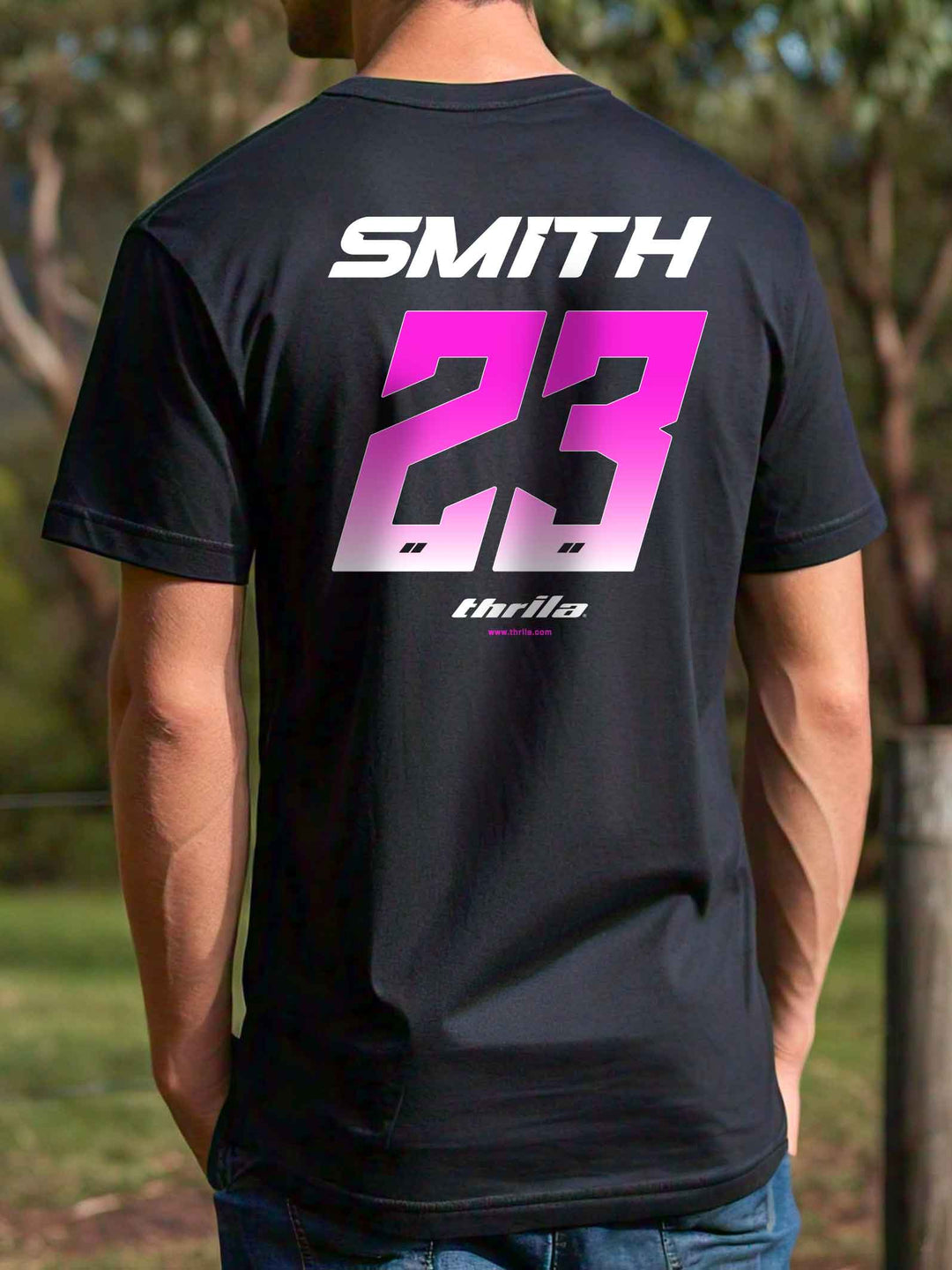 Racer CUSTOM NAME &amp; NUMBER Tee