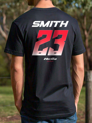 Racer CUSTOM NAME &amp; NUMBER Tee