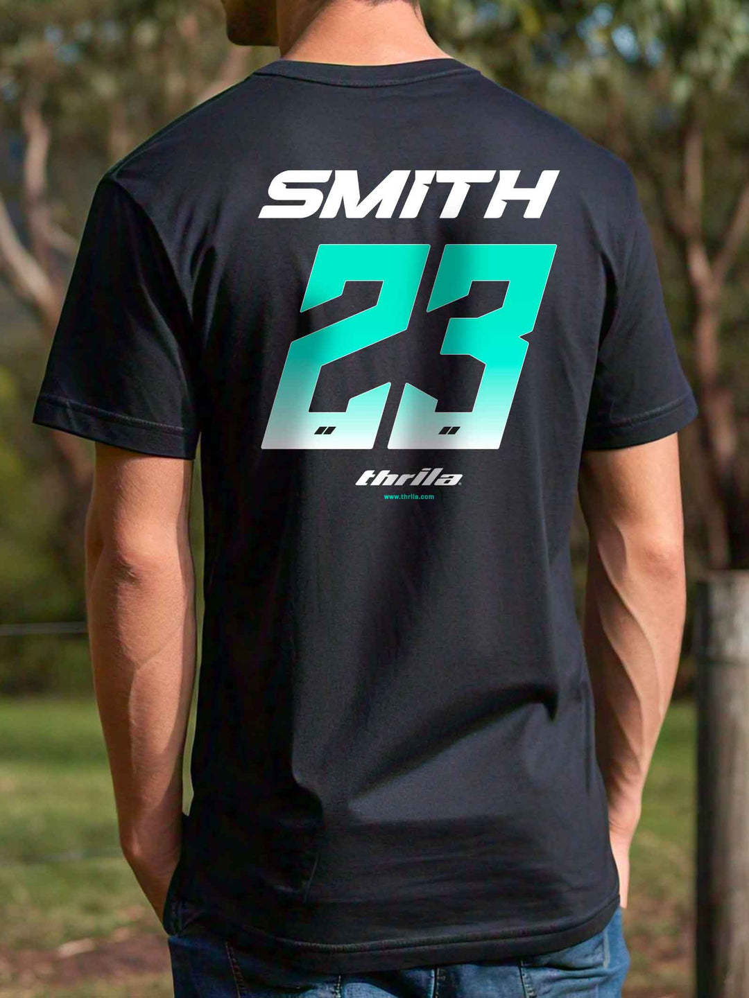 Racer CUSTOM NAME &amp; NUMBER Tee