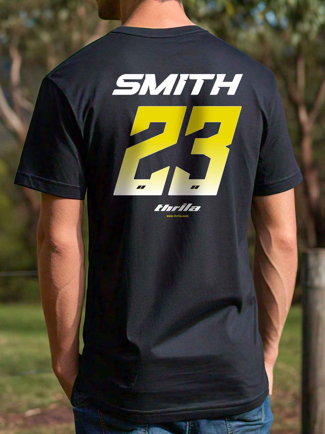 Racer CUSTOM NAME &amp; NUMBER Tee