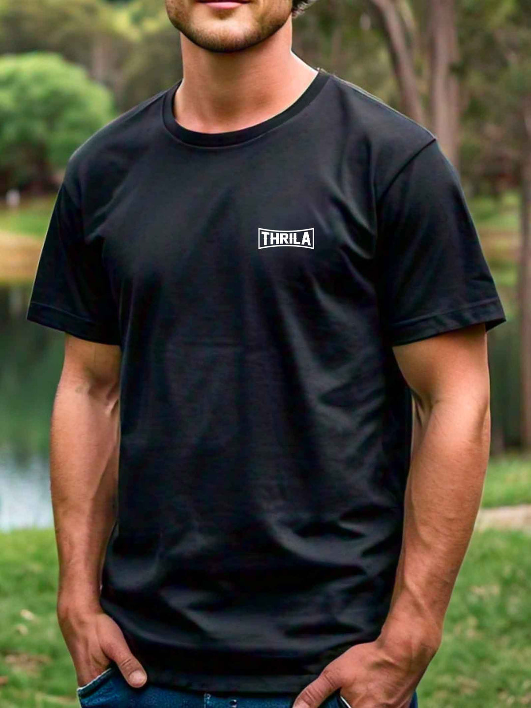 Sideways Tee Black
