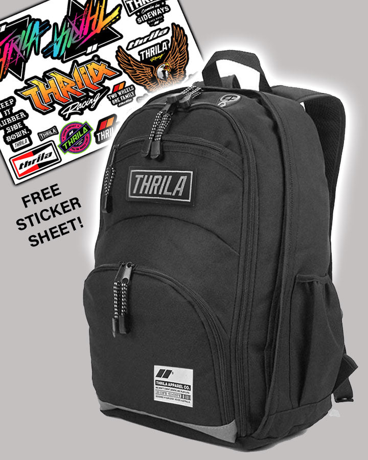 Stance Backpack / White Logo (Free Sticker Sheet)