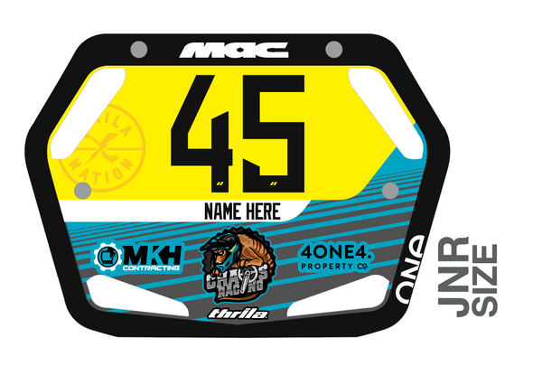 Chaos Racing BMX Plate JNR Size (with inserts)