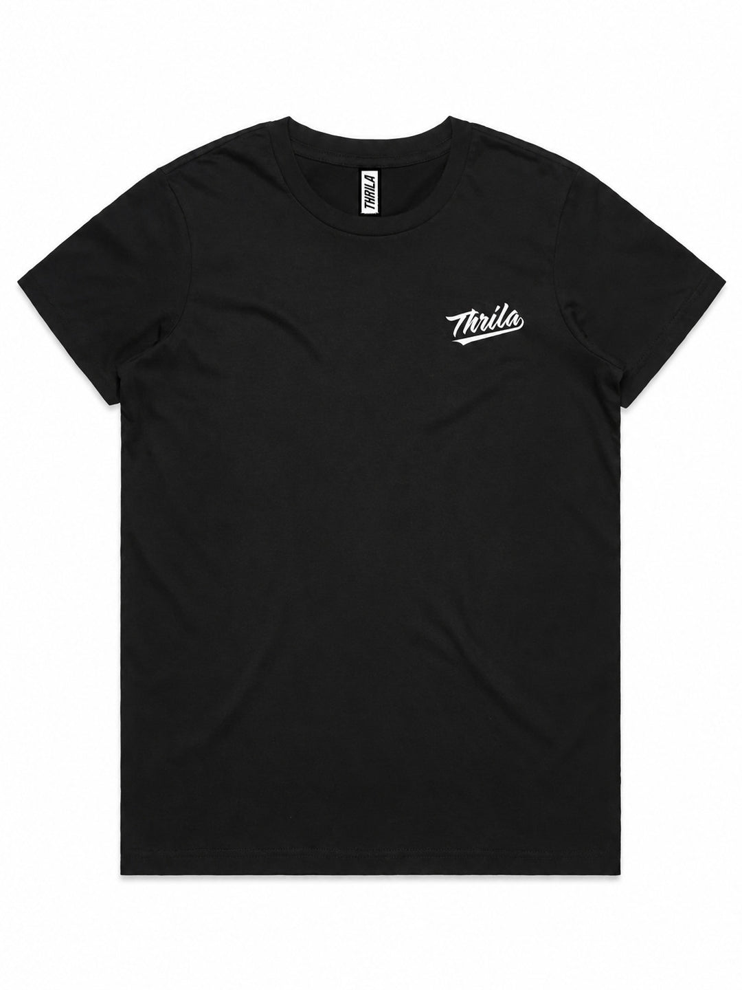 Apache Black Ladies Top (Choose Tee or Tank) — tee front view