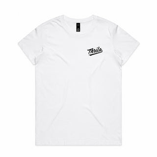 Apache White Ladies Top (Choose Tee or Tank) — tee front view