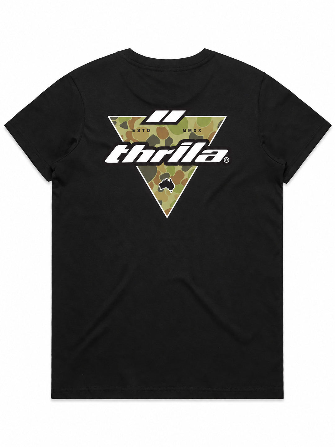 Auscam Ladies Top (Choose Tee or Tank) — tee back