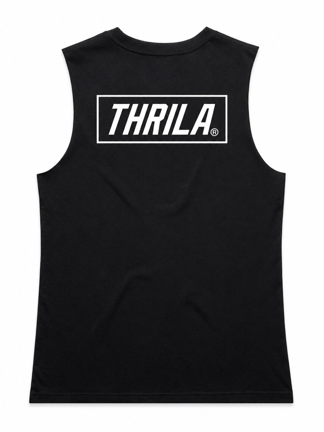 Box Black Ladies Top (Choose Tee or Tank) — tank back