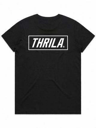 Box Black Ladies Top (Choose Tee or Tank) — tee back