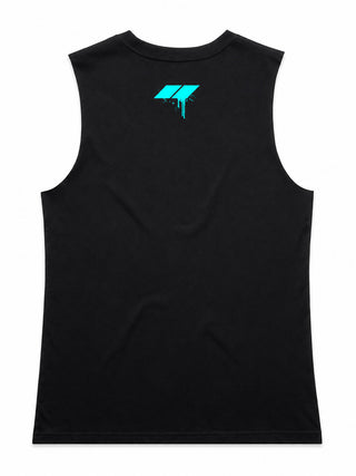 Drip Teal Ladies Top (Choose Tee or Tank) — tank back