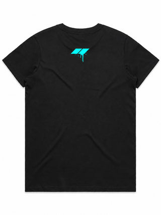 Drip Teal Ladies Top (Choose Tee or Tank) — tee back