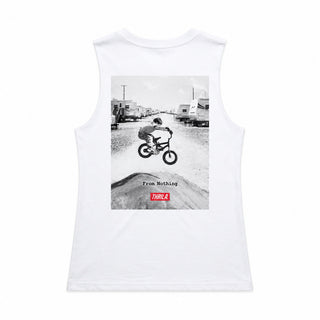 From Nothing (Art Series) Ladies Top (Choose Tee or Tank) — tank back view