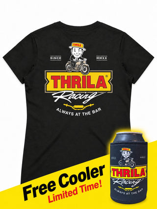 THRILA Milton Ladies Tee + Free Cooler back view