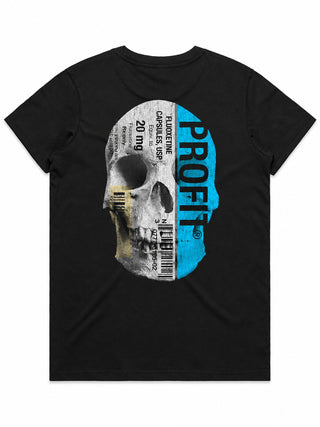 Profit (Art Series) Ladies Top (Choose Tee or Tank) — tee back
