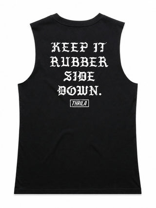 Rubber Down Ladies Top (Choose Tee or Tank) — tank back