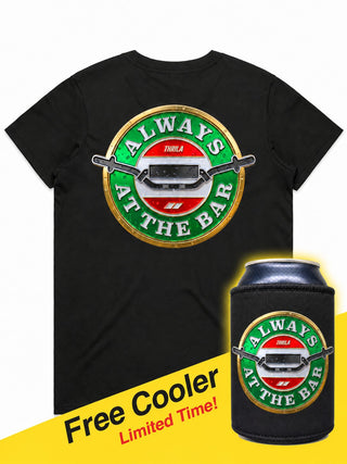 THRILA Thirst Ladies Tee + Free Cooler back view