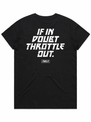 Throttle Ladies Top (Choose Tee or Tank) — tee back