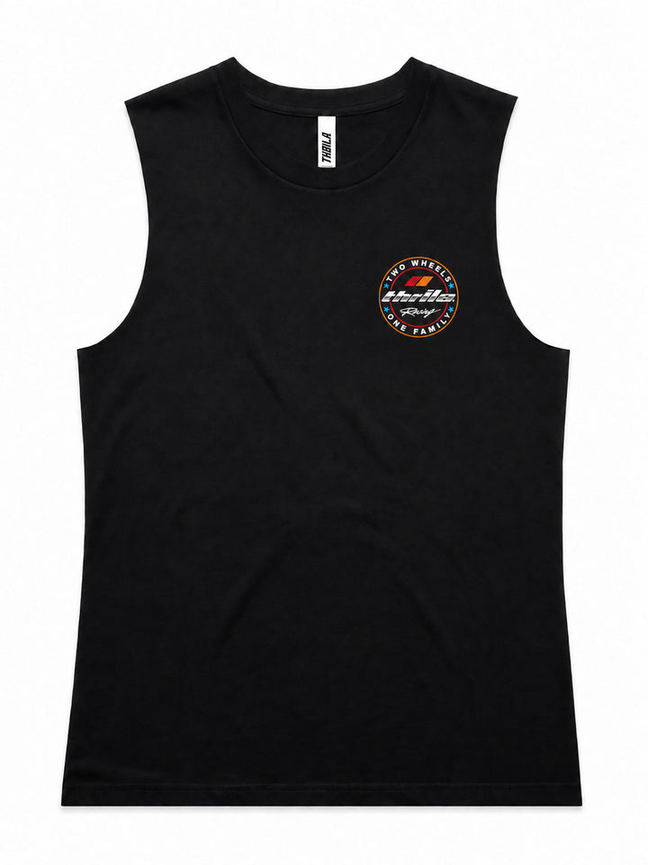 Two Wheels Ladies Top (Choose Tee or Tank) — tank front view