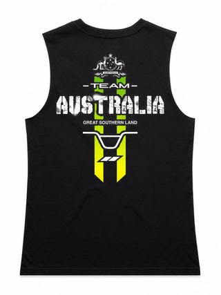 Team Australia 2026 Ladies Top (Choose Tee or Tank) — tank back view