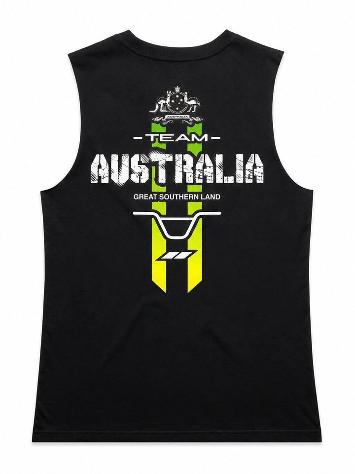 Team Australia 2026 Ladies Top (Choose Tee or Tank) — tank back view