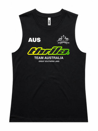 Team Australia 2026 Ladies Top (Choose Tee or Tank) — tank front view