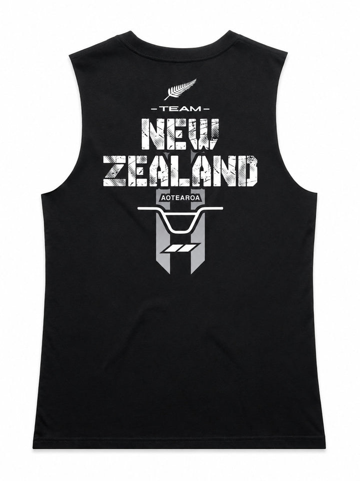 Team NZ 2026 Ladies Top (Choose Tee or Tank) — tank back view