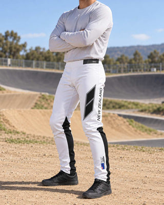 Team NZ BMX Pant White lifestyle photograph