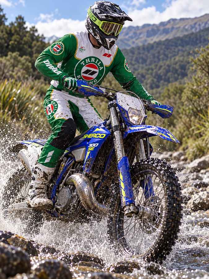 THRILA Thirst Motocross racewear on a rider