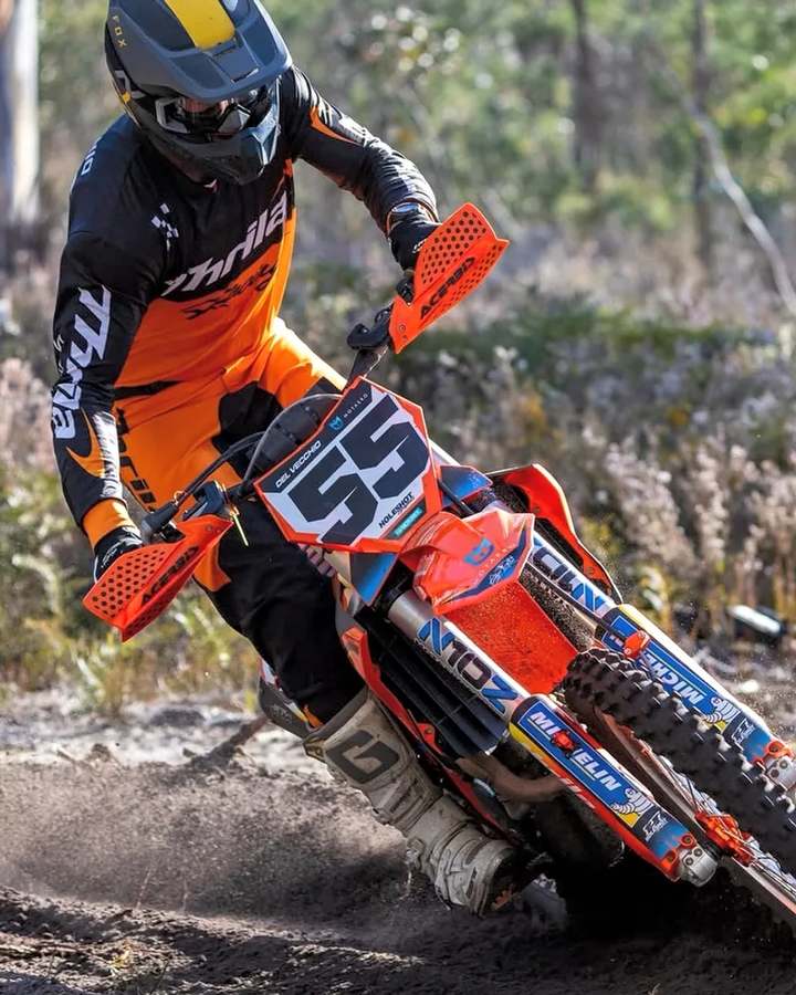 THRILA Papaya Motocross racewear on a rider
