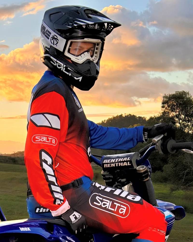 THRILA Vanquish Motocross racewear on a rider